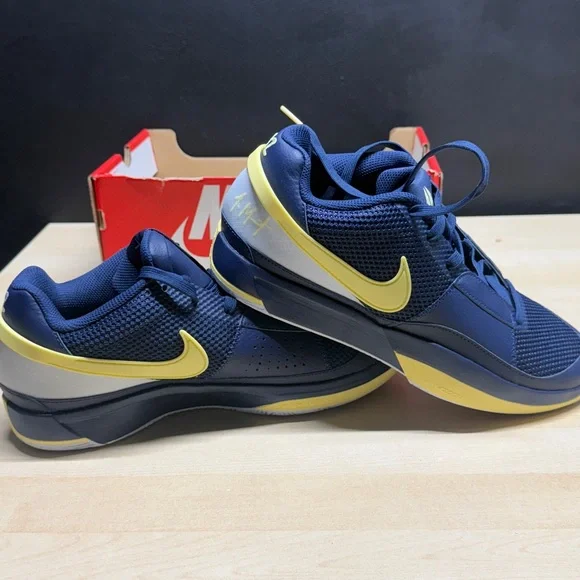 NEW Nike JA 1 Midnight Navy Light Lemon – Men’s Size 10 (FQ4796-402)
